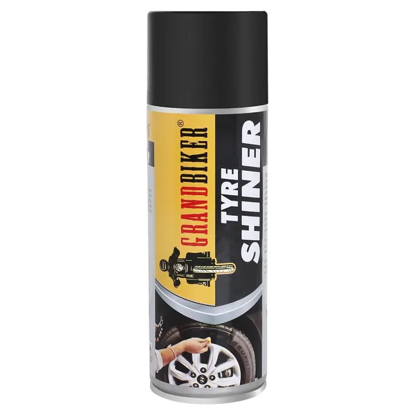 Grandbiker®_Tyre_shiner_Polish_for_Cars_&_Bikes,Long_Lasting_Results,_for_Rubber,_Plastic_Parts,_Prevents_Premature_Ageing,_Dullness,_Non_Greasy:_500ML_(Black)