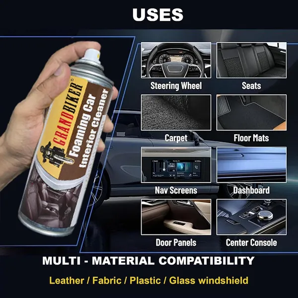 Grandbiker®_Foaming_Car_Interior_Cleaner_|_Upholstery_and_Leather_Cleaner_Removes_Tough_Stains_and_Dirt_Inside_Your_Car_500ML_(White)