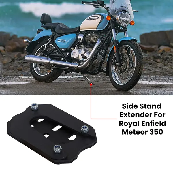 Grandbiker_Side_Stand_Extender_Protector_for_Meteor_350_(2)