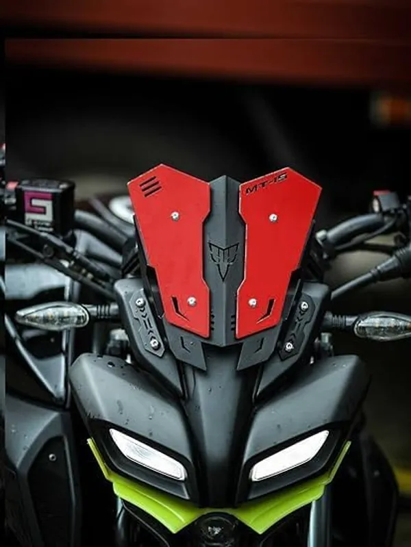 Grandbiker®_Metal_Visor_Windscreen_Wind_Deflector_Short_Visor_for_MT15_(2)