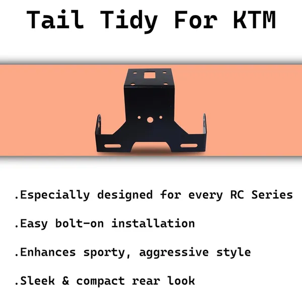Grandbiker®_Tail_Tidy_Premium_Fender_Eliminator_For_RC/Duke_125_|_200_[BS6]_|_250_|_390_Bike_Number_Plate_(Black_01)