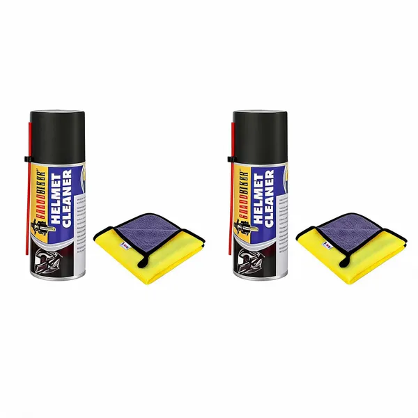 Grandbiker_Helmet_Cleaner_Spray_150ML_That_Removes_Dirt,_with_1_Microfiber_Cloth_for_Car-600_GSM,_Soft_Ultra_Absorption_Kitchen_Cleaning_Pack_of_2_(02)_-_Pack_of_2