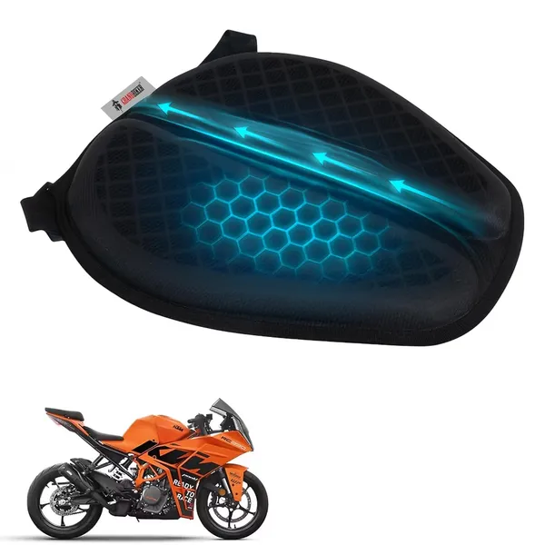 Grandbiker®_Gel_Air_Seat_Cushion_|_3D_Honeycomb_Gel_Structure_Cover_for_Long_Rides_|_Detachable_Cover_|_Lumbar_Support_|_Breathable_|_Durable_Design_for_RC_Models