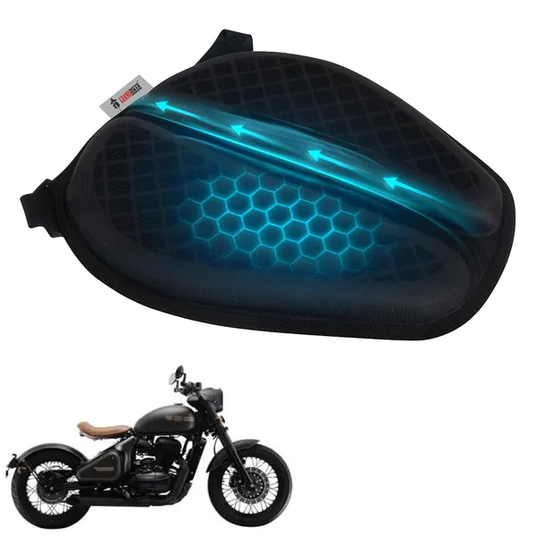 Grandbiker®_Gel_Air_Seat_Cushion_|_3D_Honeycomb_Gel_Structure_Cover_for_Long_Rides_|_Detachable_Cover_|_Lumbar_Support_|_Breathable_|_Durable_Design_for_J.a.w.a_Perak