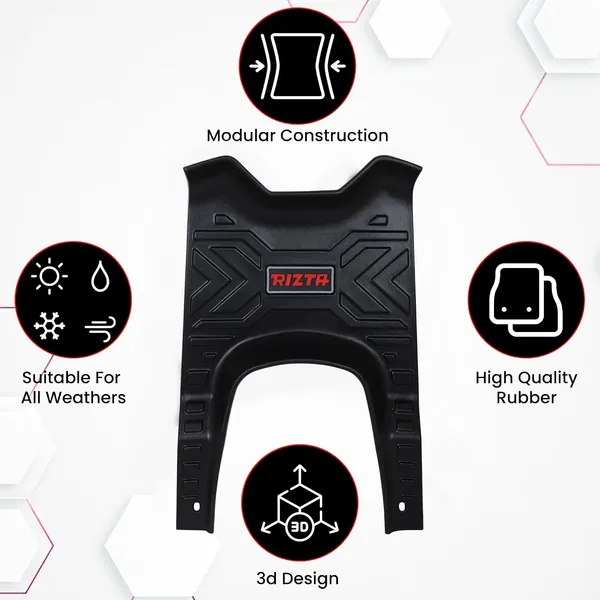 Grandbiker_Foot_Mat_Removeable_&_Washable_Floor_Board_Heavy_Duty_Foot_Mat_Comfort_and_Durability_Compatible_for_Rizta