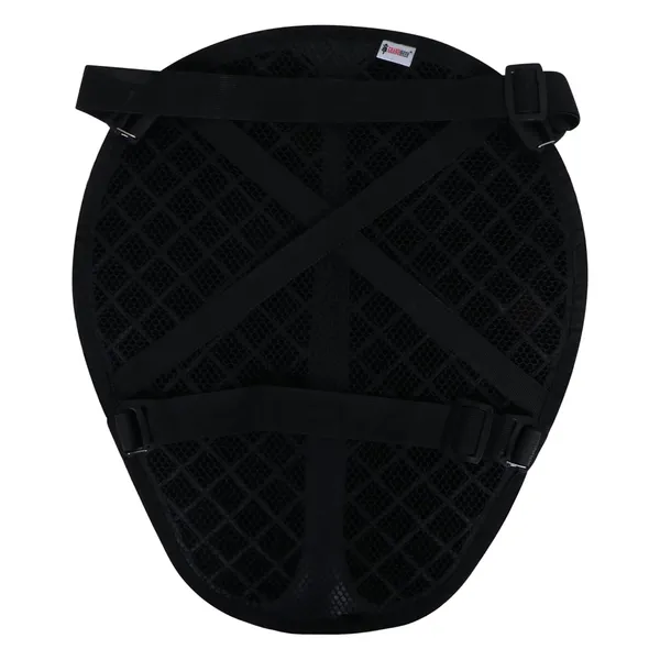 Grandbiker®_Universal_Fit_Gel_Air_Seat_Cushion_|_3D_Honeycomb_Gel_Structure_Cover_for_Long_Rides_|_Detachable_Cover_|_Lumbar_Support_|_Breathable_|_Durable_Design_|_Ideal_for_Bike_(Dark_Black)