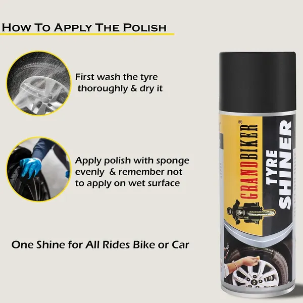 Grandbiker®_Tyre_shiner_Polish_for_Cars_&_Bikes,Long_Lasting_Results,_for_Rubber,_Plastic_Parts,_Prevents_Premature_Ageing,_Dullness,_Non_Greasy:_500ML_(Blue)