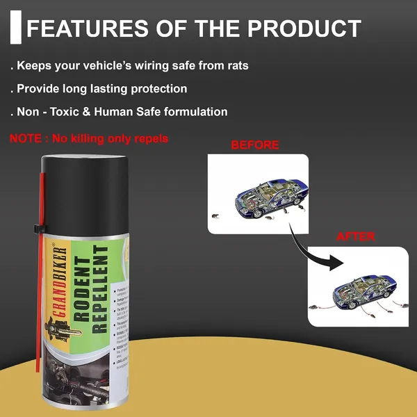 Grandbiker®_Rat_Repellent_Spray_for_Cars_Long-Lasting_|_Easy_Spray_Nozzle,_Leak-Free_(130ML)