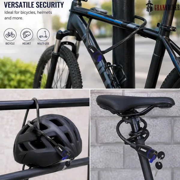 Grandbiker_Braided_Steel_Cable_Lock_with_Keys_–_0.65m_Long,_10mm_Thick_PVC_Coated_Cut-Resistant_Cable_|_Extra_Key_Included_|_Dust_Cover_Key_Slot_|_Anti-Theft_Cable_Lock