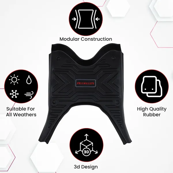 Grandbiker_Footmat_Compatible_for_Scooter/Scooty_A.c.c.e.s.s_125_2025_Waterproof_|_Durable_|_Anti-Slip_|_Easy_to_Clean_Protects_Floor_(Black)