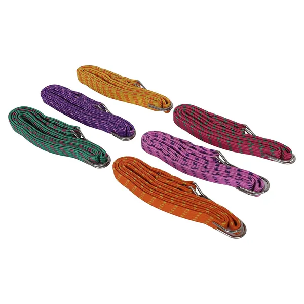 Grandbiker_Flat_Bungee_Cord_with_Heavy-Duty_Iron_Hooks_Super_Elastic_Rubber_Strap_with_Scratch-Resistant_Coating_(Multicolour,_22_*_22_*_7.5cm,_6,_Count,_6)