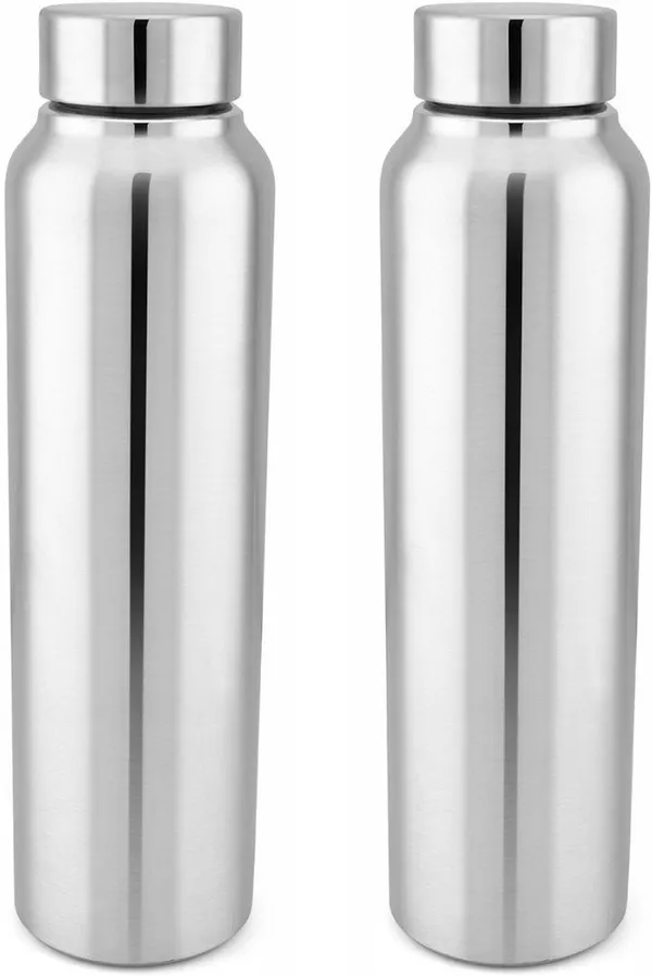 rajware_LEAN_Single_Wall_Leakproof_Water_Bottle–_Durable_&_Reusable_Bottle_for_Daily_Use_1000_ml_Stainless_Steel_Bottle_(Pack_of_2,_Silver)