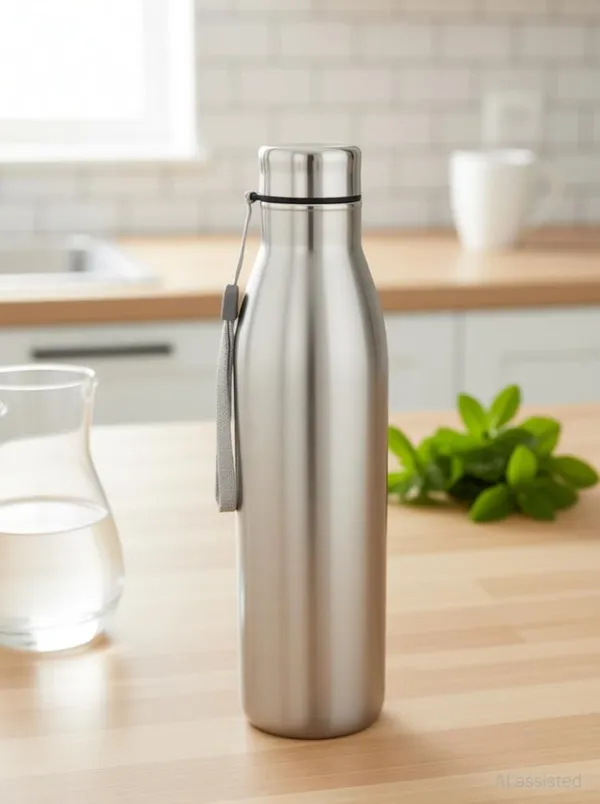 rajware_SKY_Single_Wall_Water_Bottle–_Durable,_Leakproof_&_Reusable_Bottle_for_Daily_Use_1000_ml_Stainless_Steel_Bottle_(Pack_of_1,_Silver)
