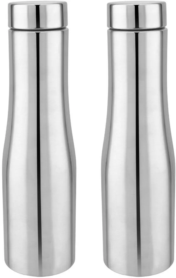 rajware_FLOW_Single_Wall_Water_Bottle,_Capacity,_Matte_Finish_–_Silver_Color_1000_ml_Stainless_Steel_Bottle_(Pack_of_2,_Silver)
