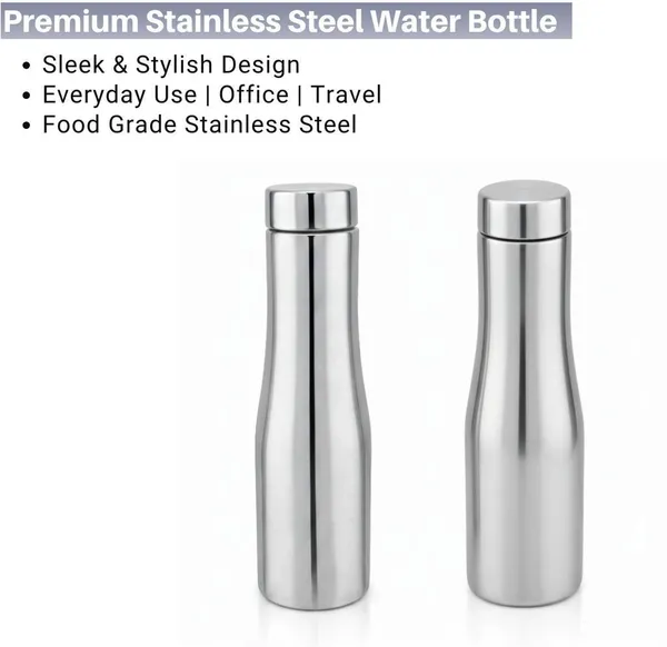 rajware_FLOW_Single_Wall_Water_Bottle,_Capacity,_Matte_Finish_–_Silver_Color_1000_ml_Stainless_Steel_Bottle_(Pack_of_6,_Silver)