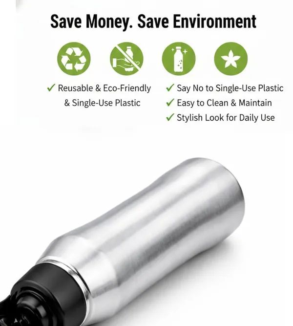 rajware_RUSH_Single_Wall_Water_Bottle,_Matte_Finish_–_Silver_Color_1000_ml_Stainless_Steel_Bottle_(Pack_of_2,_Silver)