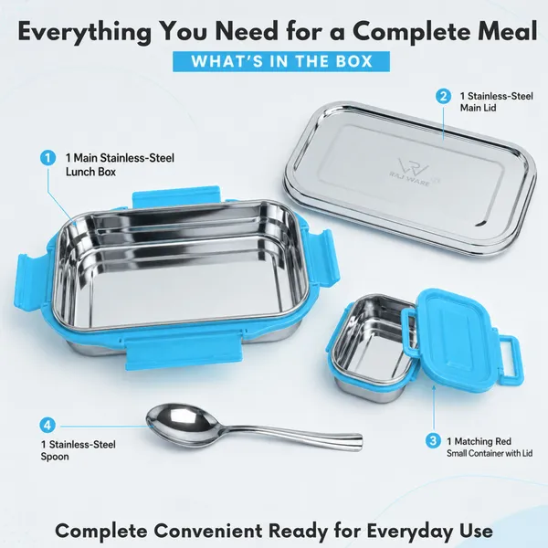 rajware_DURO_PRO_Lock_n_Lock_Stainless_Steel_Lunch_Box_Set_(800ml_+_250ml)_Leak-Proof_1_Containers_Stainless_Steel_School_Lunch_Box_(800_ml)_-_Set_Of_(3)