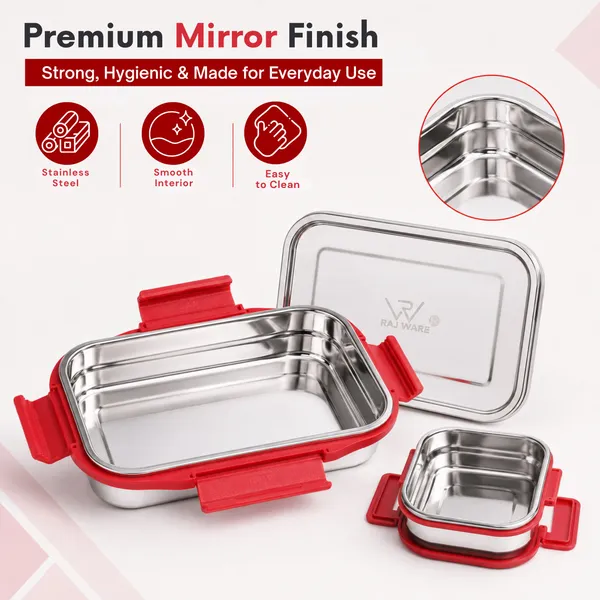 rajware_DURO_PRO_Lock_&_Lock_Stainless_Steel_Lunch_Box_Set_(800ml_+_250ml)_Leak-Proof_1_Containers_Stainless_Steel_School_Lunch_Box_(800_ml)_-_Set_Of_(2)