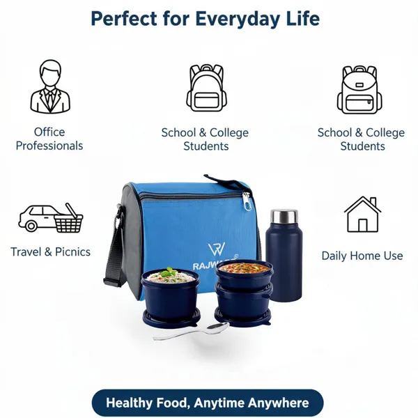 rajware_ECO_LUNCHER_Stainless_Steel_Lunch_Box_Set_with_3_Containers_&_500ml_Bottle-Blue_3_Containers_Stainless_Steel_Office_Lunch_Box_(500_ml,_Microwave_Safe)_-_Set_Of_(4)