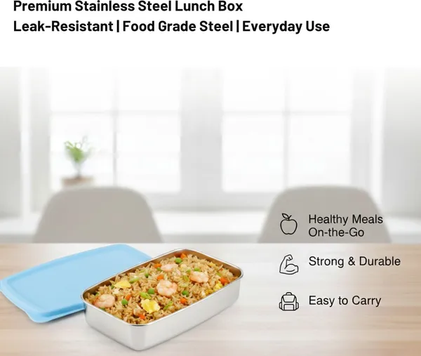 rajware_STEEL_PRO_Leakproof_Lunch_Box_–_Rectangular_Shape_–_Blue_Color_1_Containers_Stainless_Steel_Office_Lunch_Box_(500_ml)