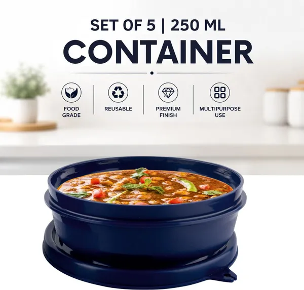 rajware_Microwave_Safe_Tiffin_Bowl,_Each_Navy_Blue_Color_4_Containers_Polypropylene,_Stainless_Steel_Office_Lunch_Box_(250_ml,_Microwave_Safe)