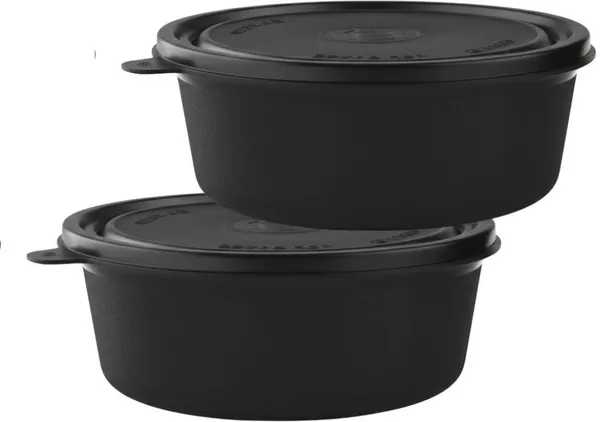 rajware_Microwave_Safe_Tiffin_Bowl,_250_ml_Each_–_BLACK_Color_2_Containers_Polypropylene,_Stainless_Steel_Office_Lunch_Box_(250_ml,_Microwave_Safe)