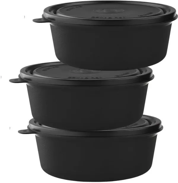 rajware_Microwave_Safe_Tiffin_Bowl,_250_ml_Each_–_BLACK_Color_3_Containers_Polypropylene,_Stainless_Steel_Office_Lunch_Box_(250_ml,_Microwave_Safe)