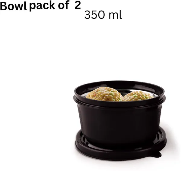 rajware_Microwave_Safe_Tiffin_Bowl,_Each_–_Black_2_Containers_Polypropylene,_Stainless_Steel_Office_Lunch_Box_(350_ml,_Microwave_Safe)