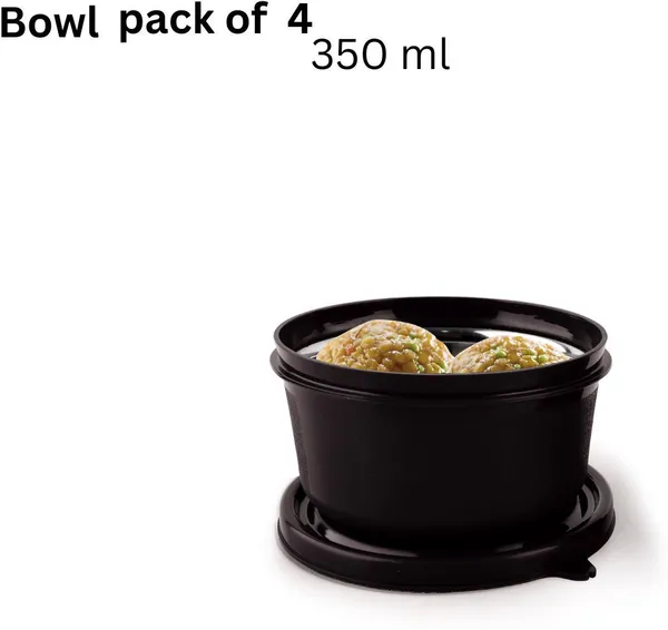 rajware_Microwave_Safe_Tiffin_Bowl,_Each_–_BLACK_Color_4_Containers_Polypropylene,_Stainless_Steel_Office_Lunch_Box_(350_ml,_Microwave_Safe)