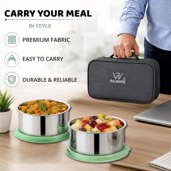 rajware_YUMMY_Leak-Resistant_Lunch_Box_with_2_Containers_(350_ml_Each)_–_Blue_2_Containers_Stainless_Steel_Office_Lunch_Box_(700_ml)