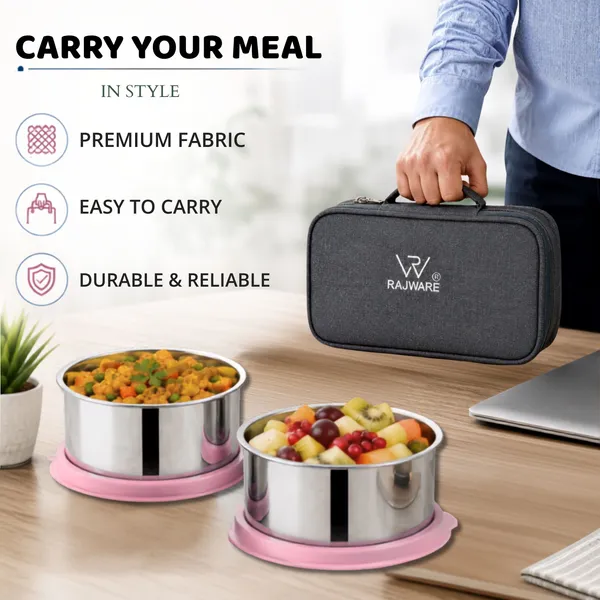 rajware_YUMMY_Leak-Resistant_Lunch_Box_with_2_Containers_(350_ml_Each)_–_Blue_2_Containers_Stainless_Steel_Office_Lunch_Box_(700_ml)
