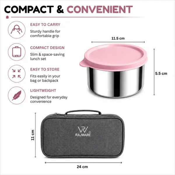 rajware_YUMMY_Leak-Resistant_Lunch_Box_with_2_Containers_(350_ml_Each)_–_Blue_2_Containers_Stainless_Steel_Office_Lunch_Box_(700_ml)
