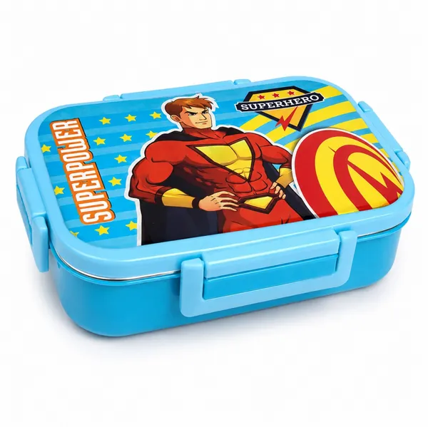 rajware_Rock_PRO_Kids_Superhero_Lunch_Box_with_Printed_Lid_|_Leak_Proof_With_Spoon_2_Containers_Stainless_Steel_School_Lunch_Box_(1000_ml,_Microwave_Safe)