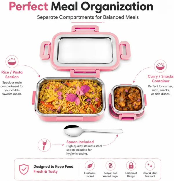 rajware_ROCK_MEAL_Airtight_Thermoware_Tiffin_Meal_Box_for_Kids_Adults_800ml_+_200ml_2_Containers_Stainless_Steel_Office_Lunch_Box_(1000_ml)_-_Set_Of_(3)
