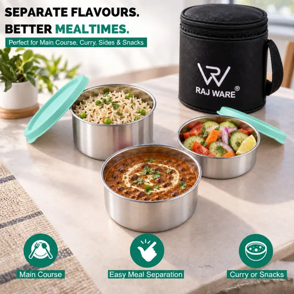 rajware_GALAXY_Airtight_Leakproof_Round_Stainless_Steel_Lunch_Box_Set_(250+350+500_ml)_3_Containers_Stainless_Steel_Office_Lunch_Box_(1100_ml)_-_Set_Of_(3)