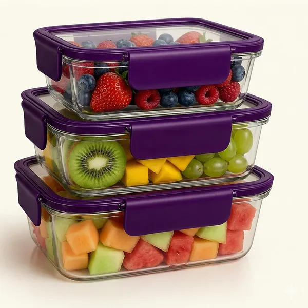 Bpa-Free_Plastic_4-Side_Lock_Airtight_Food_Storage_Container_Set_Of_3