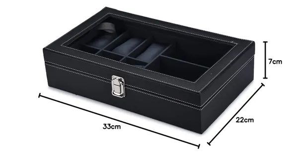 Faux_Leather_9-Compartment_Watch_And_Sunglasses_Organiser_Box