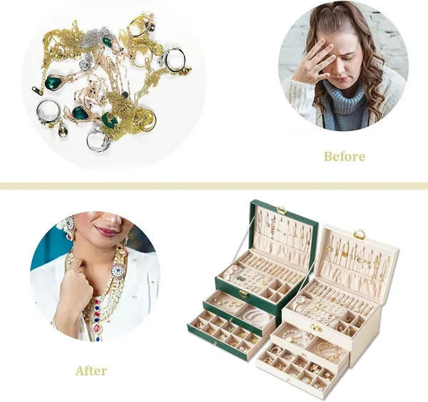 Faux_Leather_Velvet-Lined_3-Layer_Jewellery_Box_Green
