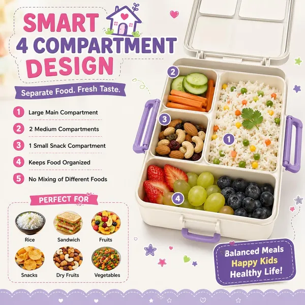 Plastic_4-Compartment_House-Shaped_Kids_Lunch_Box_Pink