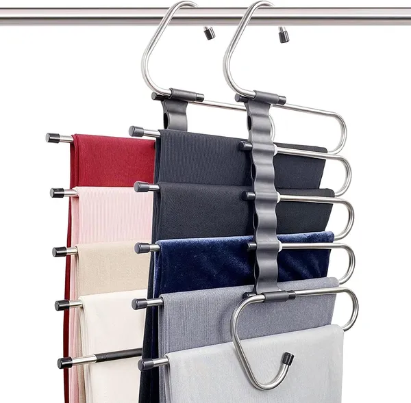 Steel_Foldable_5-In-1_Space-Saving_Clothes_Hanger_Set_Of_2