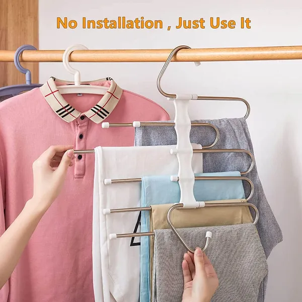Stainless_Steel_5-In-1_Foldable_Clothes_Hanger_Set_Of_4