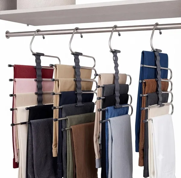 Stainless_Steel_5-In-1_Foldable_Clothes_Hanger_Set_Of_4