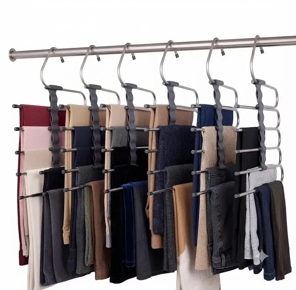 Steel_Foldable_5-In-1_Space-Saving_Pant_Hanger_Set_Of_6