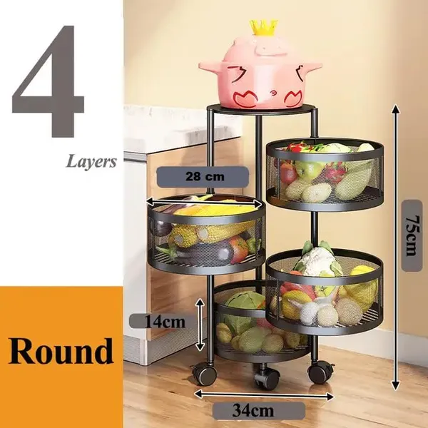 Carbon_Steel_4-Layer_Round_Mesh_Rolling_Kitchen_Storage_Trolley