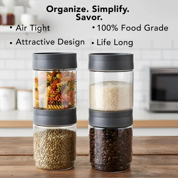 Acrylic_Airtight_Stackable_Kitchen_Storage_Jar_Set_Of_4_Matt_Black