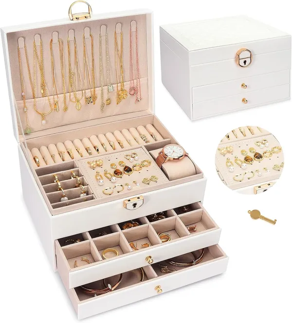 Faux_Leather_Velvet-Lined_3-Layer_Jewellery_Box_With_Mirror_White