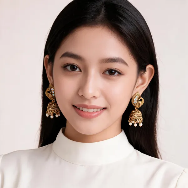 Gold_Plated_Alloy_Crystal_Pearl_Jhumka_Earrings_For_Women