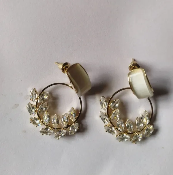 Gold_Crystal_Gold_Plated_Alloy_Korean_Ring_Earrings_For_Women