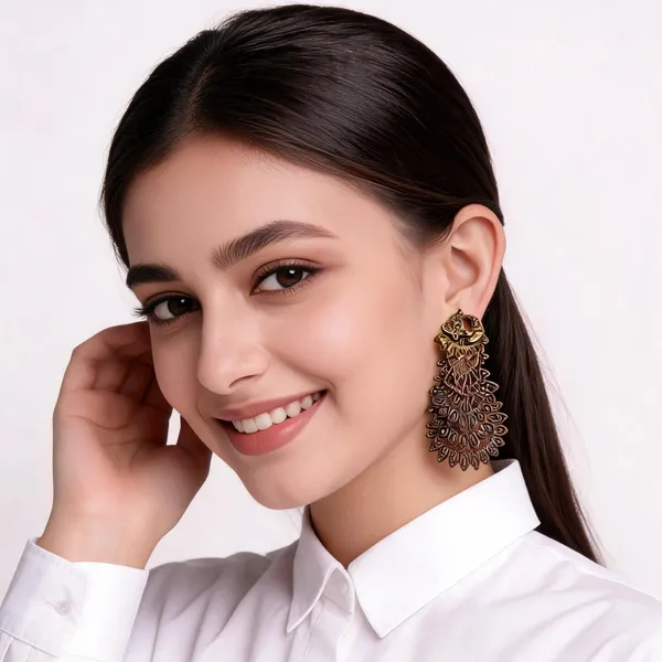 Gold_Plated_Alloy_Layered_Dangler_Earrings_For_Women