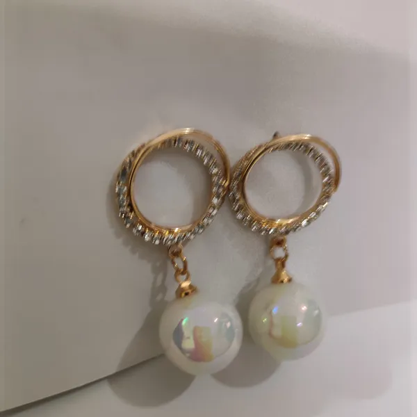 Multicolor_Crystal_Pearl_Double_Ring_Drop_Earrings_For_Women